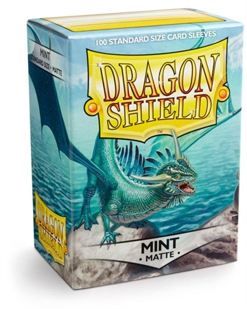 Dragon Shield - Matte Mint Sleeves - Standard Sleeves (100 stk) - Plastiklommer